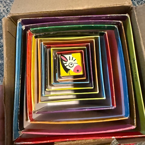 Melissa & Doug Colorful Stacking Blocks - Picture 3 of 7